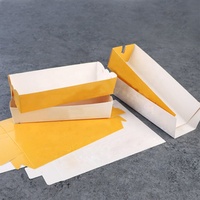 Boîte colorée d'emballage en carton de nourriture de hamburger de fast-food jetable écologique imprimé personnalisé