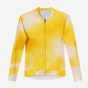 Maillot de cyclisme pour homme à manches longues avec logo personnalisé, évacuation de l'humidité, impression par sublimation dégradée, pour les événements sportifs en plein air - Product Image 3