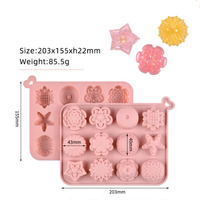 Cetakan Sabun Silikon Bentuk Bunga 3D Candyer Custom, Cetakan Cokelat, Cetakan Kue Silikon Grosir, Laris Manis