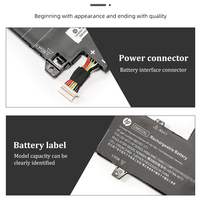 OM03XL Laptop Baterai Isi Ulang Ion Lithium Kapasitas Tinggi untuk Laptop Hp Elitebook X360 1030 G2 Series