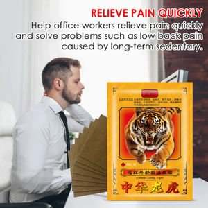 8 pièces/sac Nouveau Pansement Herbal Anti-douleur Tigre pour Entorse Musculaire, Douleur Dorsale, Douleur Articulaire du Genou, Autocollant Infrarouge Lointain, Patch Anti-douleur A303 - Product Image 4