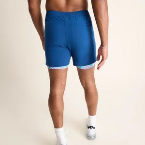 Pantalones Cortos Deportivos de Camuflaje de Cintura Alta de 3 Pulgadas para Hombre, con Forro Dividido y Cierre Elástico en la Cintura - Product Image 3