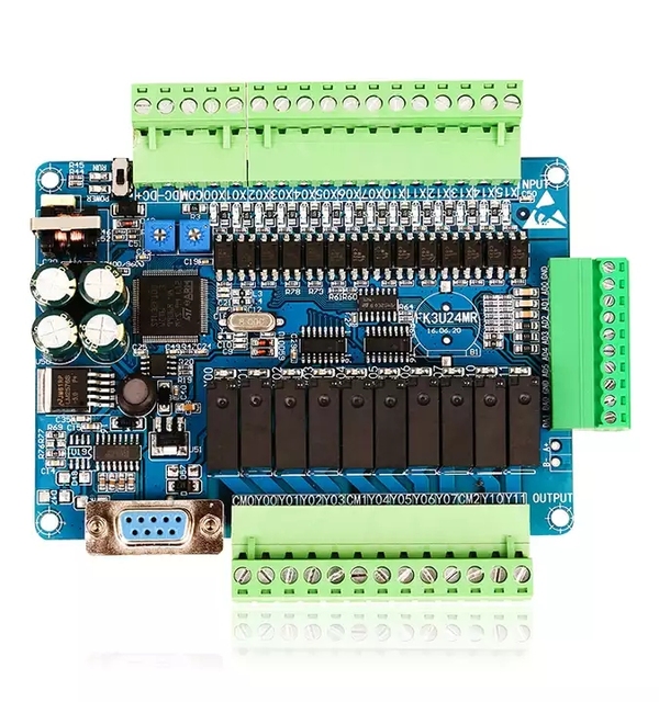 FX3U-24MR High Speed Domestic PLC Industrial Control Board with 485 Communication