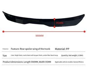 Type d'autocollant d'aile arrière de SUV universel transfrontalier sans perçage aileron de coffre aile arrière - Product Image 6