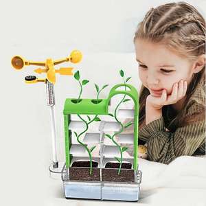 การตรวจสอบ DIY สถานีอากาศฝนพืชการเจริญเติบโตการทดลองวิทยาศาสตร์การศึกษา STEM Plant เขาวงกตของเล่น - Product Image 1