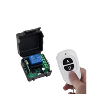 AC/DC12V24V Módulo de relé de un solo canal función automática código de aprendizaje RF 433Mhz Control Smart Home interruptor inalámbrico eléctrico