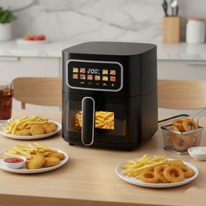 Freidora de Aire de Alta Calidad con Nuevo Diseño 2026, Alta Relación Calidad-Precio, 4L, 10 Menús, Pantalla Táctil a Color y Ventana Visible para el Hogar - Product Image 1