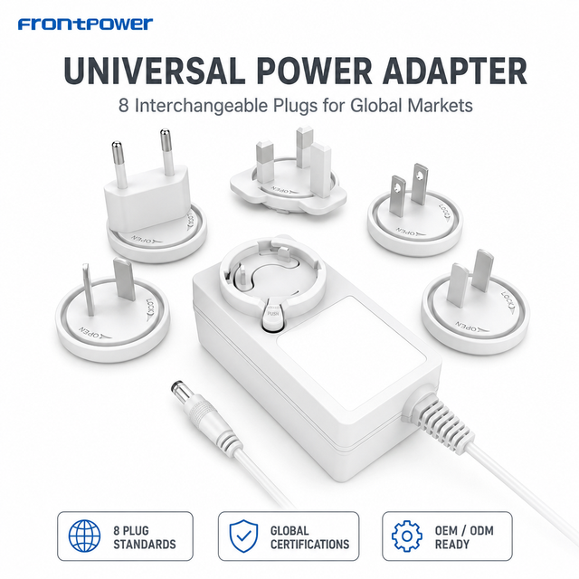 48W Interchangeable Charger 12V4A/15V3.2A/24V2A/30V1.6A Power Adapter US/EU/UK/AU/JP/KR/CCC for LoT A&V Eelctronics Devies