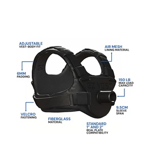 Gilet de musculation lesté pour le fitness et l'entraînement de base, avec une paire de poids de levage pour l'entraînement sportif - Product Image 2