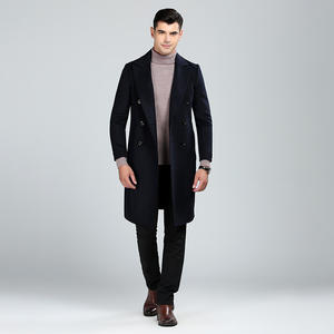 <span class=keywords><strong>Cappotto</strong></span> Lungo Trench da <span class=keywords><strong>Uomo</strong></span> di Alta Qualità, Invernale e Caldo, in Vera Lana e Cachemire - Product Image 5