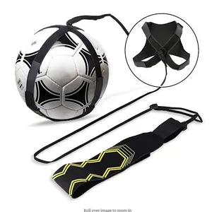 Cinto auxiliar para bola de futebol, equipamento de treino para futebol em chute solo