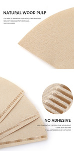 Nouvel Arrivage – Filtres à Café en Papier Qualité Alimentaire en Forme <span class=keywords><strong>de</strong></span> V V101 V102 Non Blanchis Naturels pour Cafetière Goutte à Goutte - Product Image 4