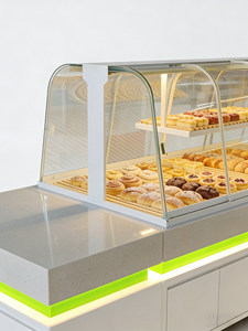 Vitrina Refrigerada Comercial <span class=keywords><strong>de</strong></span> <span class=keywords><strong>Vidrio</strong></span> para Panadería con Iluminación LED <span class=keywords><strong>y</strong></span> Conservación <span class=keywords><strong>de</strong></span> Frescura para Exhibición <span class=keywords><strong>de</strong></span> Postres <span class=keywords><strong>y</strong></span> Pastelería - Product Image 5