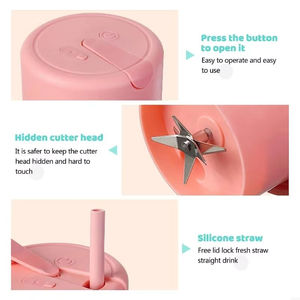 เครื่องผสมผลไม้แบบพกพา เครื่องคั้นน้ำผลไม้ขนาดเล็ก กันน้ำ รุ่น LM30011 รับประกัน 1 ปี สำหรับครัว ท่องเที่ยว บ้าน - Product Image 5