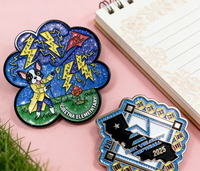 Épinglette en fonte moulée sous pression de haute qualité, moderne, style baseball, croix d'ange, Feng Shui, antique, mode, couleurs personnalisables, avec fermoir papillon, mignonne