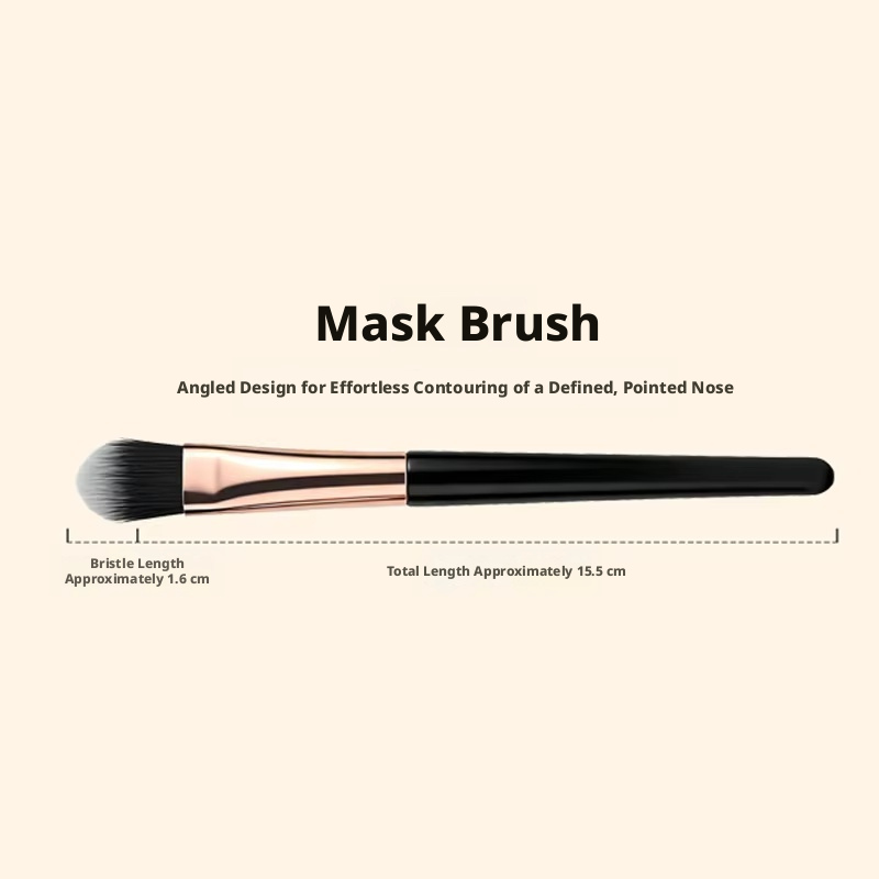 Affordable luxury black gold-multi-function mask brush