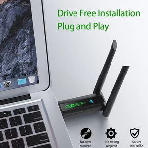 Nuevo Adaptador USB Inalámbrico Wifi6 de 1800Mbps con Logotipo Personalizado 2026, Dongle WiFi de 2.4Ghz y 5Ghz sin Controladores, Receptores USB Inalámbricos para Computadora - Product Image 4