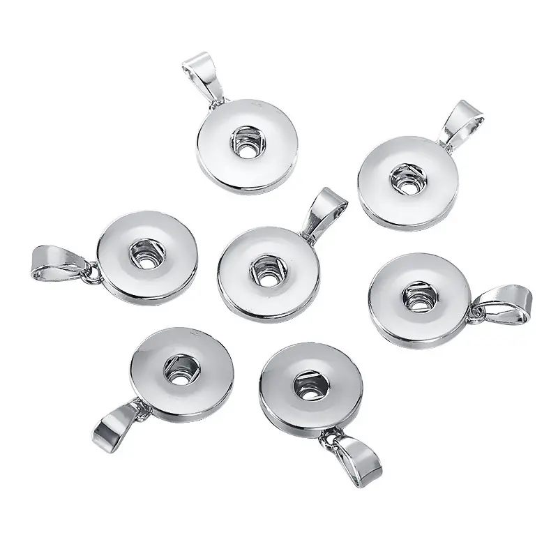 Hoge Kwaliteit Metalen Legering Drukknoop Bedels Hangers Voor Sieraden Diy 12 18Mm Knoopsluiting Armband Ketting Maken Accessoires