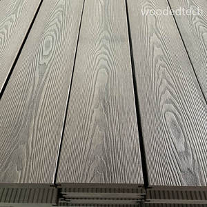 Rắn <span class=keywords><strong>WPC</strong></span> decking <span class=keywords><strong>Board</strong></span> 23 mét dày không thấm nước & chống cháy cho ngoài trời sân thượng tùy chỉnh màu sắc - Product Image 1