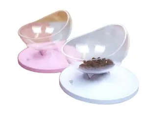 Adjustable Pet Eating Bowl Drinking Plastic Cat Feeder Puppy Bowls Water Tableware Dog Drinking Bottle