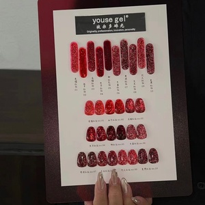Hot-selling New Red Series of Broken Diamond 10-color <b>Set</b> UV <b>Nail</b> Polish <b>Gel</b> Color Palette Professional <b>Nail</b> <b>Gel</b> Supplier - Product Image 2