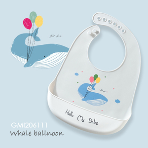 Baberos coloridos con estampado <span class=keywords><strong>de</strong></span> dibujos animados <span class=keywords><strong>de</strong></span> animales, ajustable, <span class=keywords><strong>de</strong></span> grado alimenticio, sin BPA, <span class=keywords><strong>de</strong></span> silicona, con bolsillo, nuevos - Product Image 1