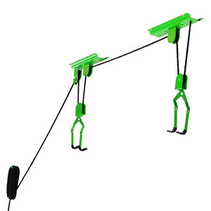 Rad Cycle Porte-<span class=keywords><strong>vélo</strong></span> avec système de poulie aérienne d'une capacité de 100lb pour vélos ou échelles <span class=keywords><strong>Rangement</strong></span> sécurisé au <span class=keywords><strong>plafond</strong></span> du garage - Product Image 1