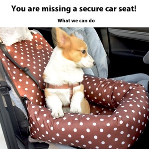 Asiento DE SEGURIDAD transfronterizo extraíble y lavable para coche, perrera para perros, cachorro, coche, gato, perrera, Material de tela de patrón sólido - Product Image 3