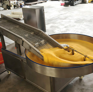 Máquina Empanadora Rotativa Industrial <span class=keywords><strong>de</strong></span> Alta Capacidad, Recubrimiento Continuo para Línea <span class=keywords><strong>de</strong></span> Producción <span class=keywords><strong>de</strong></span> Alimentos Fritos, Acero Inoxidable 304 - Product Image 2