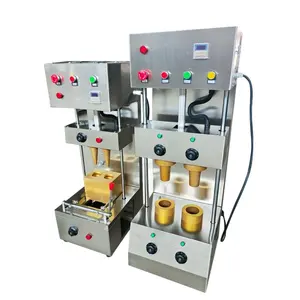 Factory supply Pizza cone moulding oven equipment production machine line pizza cone making machine for sale