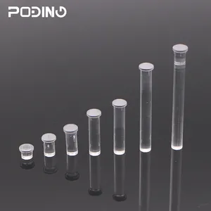 ポディングプラスチックDIA2.5mmライトパイプRoHSパイプLEDライトガイドクリアアクリルライトパイプPDPLC-2.5-12.7