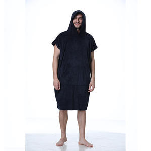 MU <span class=keywords><strong>Poncho</strong></span> de plage en coton à séchage rapide personnalisé pour adultes Serviette de plage à capuche <span class=keywords><strong>Poncho</strong></span> Serviette de plage à capuche pour femmes - Product Image 6