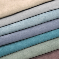 Rideau en velours décoratif occultant tissé en tissu de chenille de polyester de luxe 100% pour l'hôtel et la chambre à motif uni teint