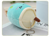 Vente en gros usine Porte-clés en peluche doux de 10 cm en forme de tasse de thé au lait, pendentif Boba, breloque de sac, cadeau anti-stress pour sac à dos