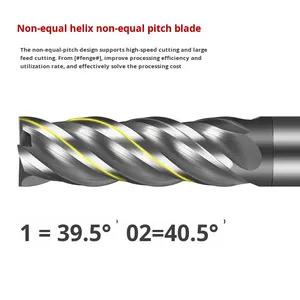 70-Degree <strong>Carbide</strong> Milling Cutter 4-Flute High-Hard Alloy CNC Tool Extended Special <strong>End</strong> <strong>Mill</strong> Altin Coated ODM Customizable - Product Image 3