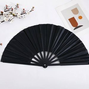 Éventail pliant personnalisé de 33 cm, grand, coloré, en plastique, modèle sculpté, portable, pour décoration de fête, publicité, sport - Product Image 2