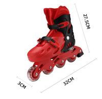 Patins à roulettes à une rangée pour enfants, roues droites réglables, patins de sport de plein air, chaussures