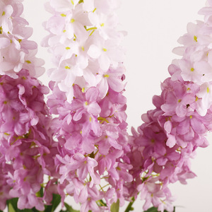 Fleur artificielle QIHAO Delphinium bleue en soie pour décoration de mariage et de maison, haute simulation - Product Image 4