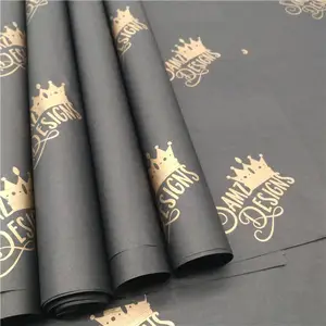 Papier de soie en gros de haute qualité papier d'emballage personnalisé papier d'emballage de Logo imprimé
