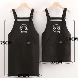 Perfect Chef Uniform Bib Kitchen <b>Apron</b> Denim Canvas <b>Aprons</b> <b>Men</b> Work Cooking <b>Apron</b> With 4 Pockets - Product Image 4