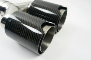 Universal de <span class=keywords><strong>1</strong></span> Set(2 consejos) para Bmw de carbono Y tipo de punta de escape - Product Image 3