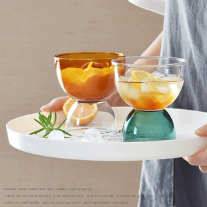 Kính tráng miệng bát trifle bát cho Snack bán buôn màu ly cà phê thủy tinh cổ điển cốc đơn giản - Product Image 4