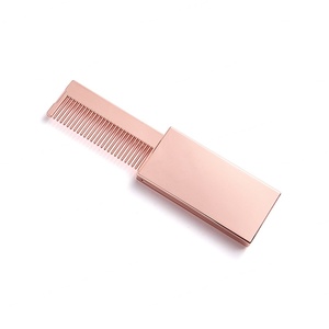 Wholesale Original Factory Price Double Sided Folding Pocket Portable Cosmetic Mirror With Comb - Product Image 6