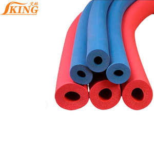 FIRSTFLEX Manchon de <span class=keywords><strong>tuyau</strong></span> d'isolation thermique Climatisation <span class=keywords><strong>Tuyau</strong></span> en <span class=keywords><strong>mousse</strong></span> de caoutchouc de <span class=keywords><strong>cuivre</strong></span> <span class=keywords><strong>Tuyau</strong></span> d'isolation thermique rouge et bleu anti-gel - Product Image 1