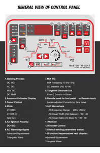 Machine à souder robuste AC/DC/MIX TIG refroidissement par eau <span class=keywords><strong>MASTERTIG</strong></span> 500CT IGBT Inverter haute fréquence compact 3 en 1 - Product Image 5