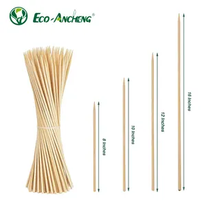 Bâton de rôtisserie de brochettes de BBQ en bambou de conception de support jetable biodégradable de Offre Spéciale