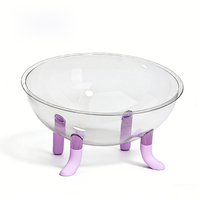 Lit pour chat en forme de capsule spatiale, moderne, minimaliste, en plastique transparent, écologique, léger, facile à nettoyer, meubles surélevés pour chat d'intérieur