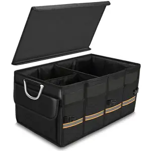 Dandelion Durable High Quality Large Capacity Collapsable Car Trunk Organizers Storage Box Bag With Sturdy Metal Handles