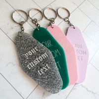 Pas de quantité minimale de commande Vente en gros porte-clés motel personnalisé rétro vintage personnalisé chambre de motel porte-clés hôtel porte-clés motel blanc Design LOGO