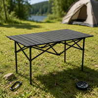 Table pliante légère en acier personnalisée, facile à monter, durable pour pique-nique, événements sportifs et camping